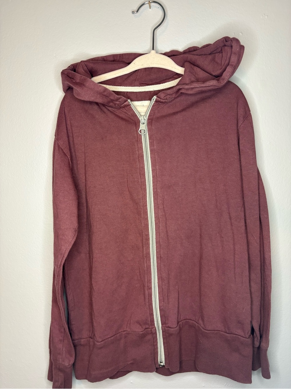 Mini mioche Zip-Front Hooded Utility Jacket in Mauve